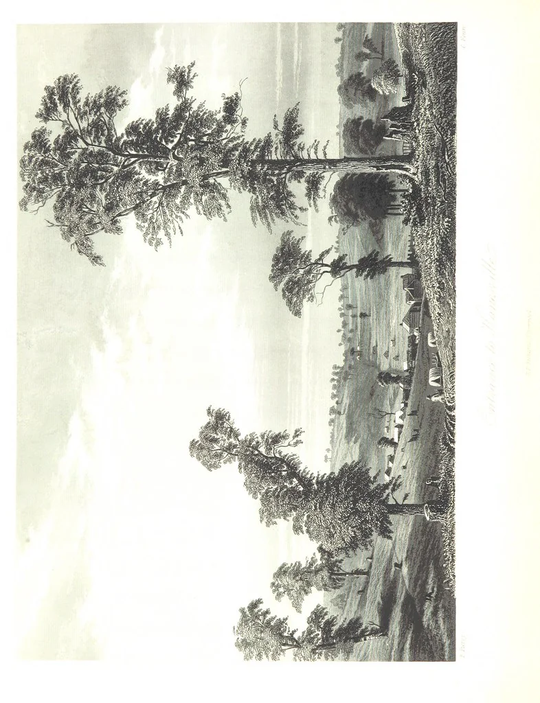 An illustration from Route from Liverpool to Great Salt Lake Valley illustrated ... from sketches ... by Frederick Piercy, and containing a map of the overland portion of the journey. Edited by J. Linforth. [With plates, including portraits, 1855, leaf 168