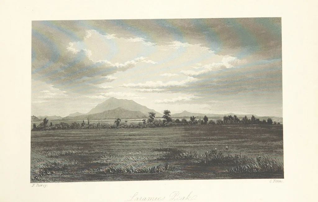 An illustration from Route from Liverpool to Great Salt Lake Valley illustrated ... from sketches ... by Frederick Piercy, and containing a map of the overland portion of the journey. Edited by J. Linforth. [With plates, including portraits, 1855, leaf 205