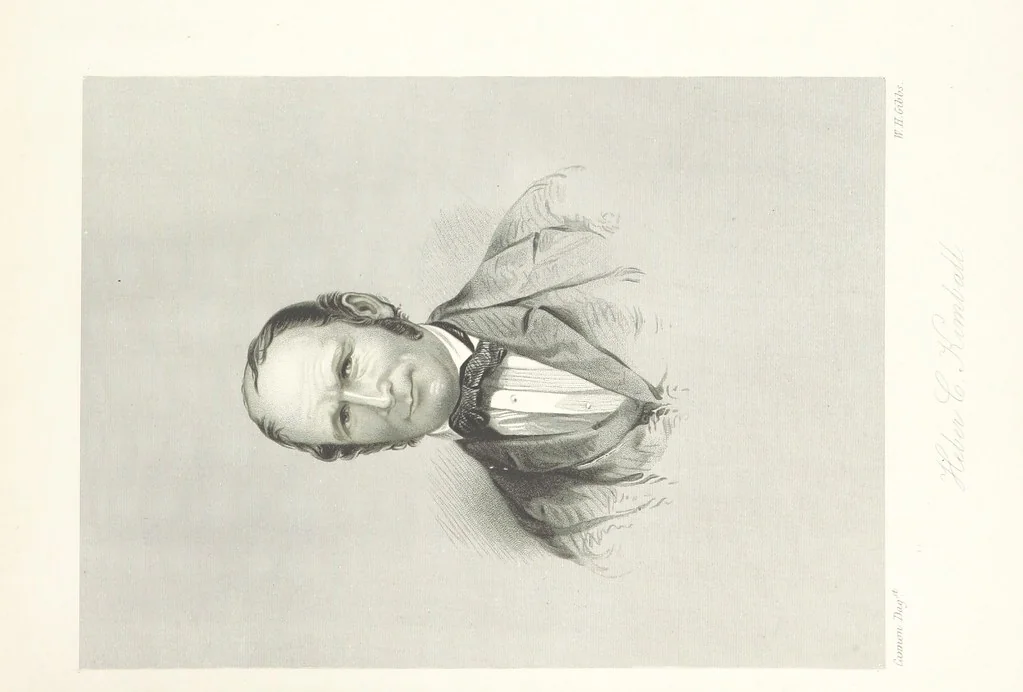An illustration from Route from Liverpool to Great Salt Lake Valley illustrated ... from sketches ... by Frederick Piercy, and containing a map of the overland portion of the journey. Edited by J. Linforth. [With plates, including portraits, 1855, leaf 249