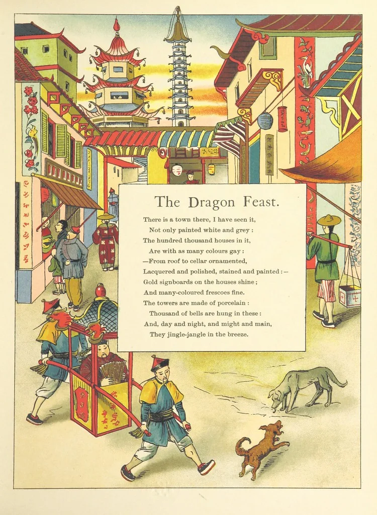 An illustration from John Chinaman. Description versified by R. L, 1891, leaf 17