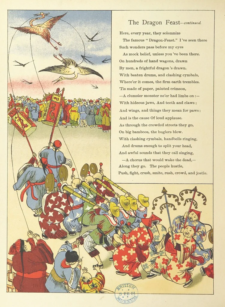 An illustration from John Chinaman. Description versified by R. L, 1891, leaf 18