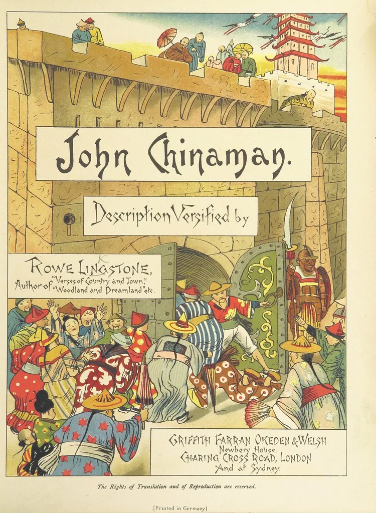 An illustration from John Chinaman. Description versified by R. L, 1891, leaf 7