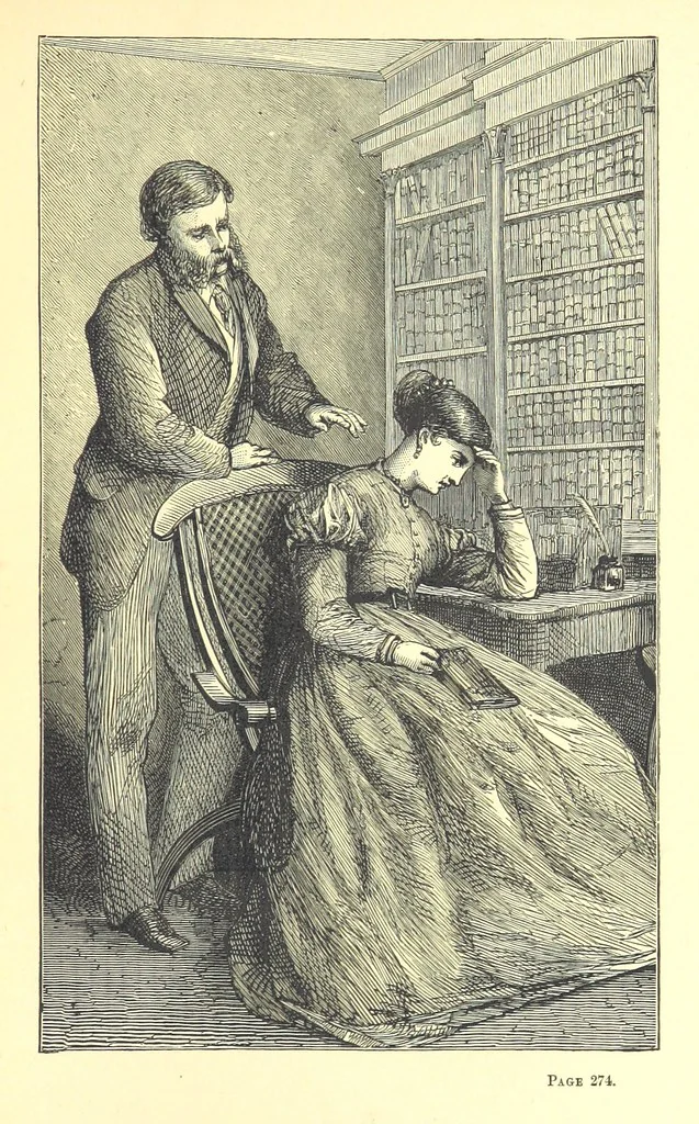 An illustration from Quicksands. A tale, 1871, leaf 305