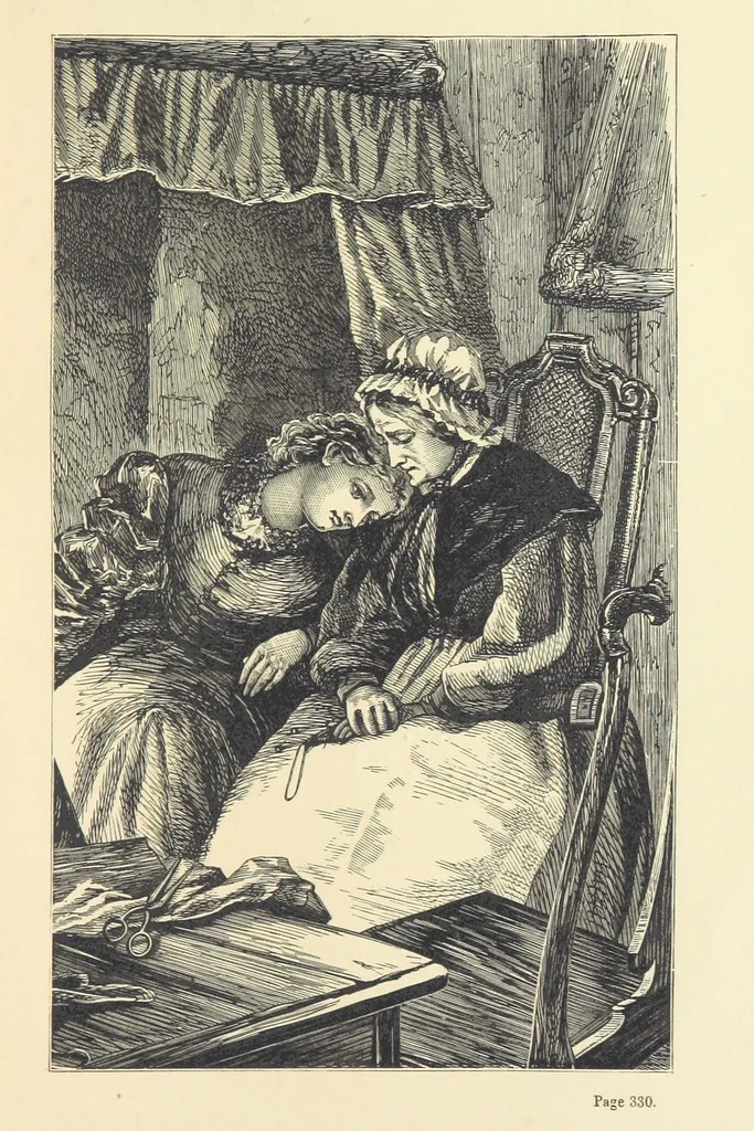 An illustration from Self and Self-sacrifice, or Nelly's Story, 1870, leaf 351