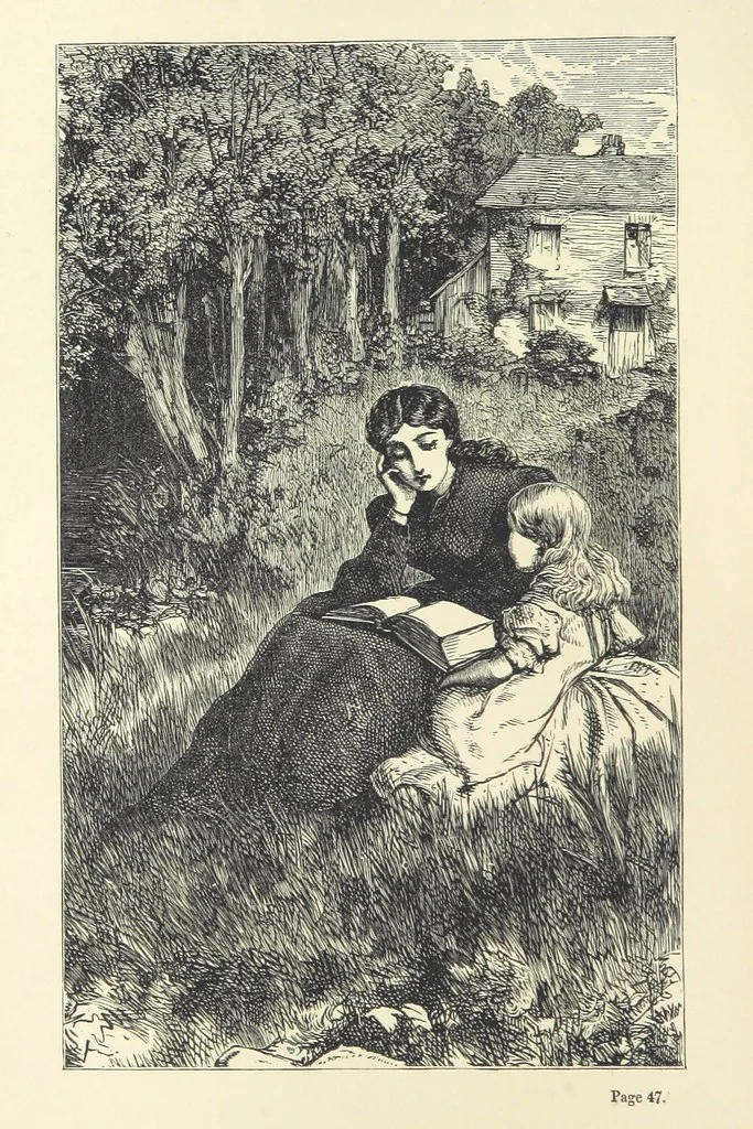 An illustration from Self and Self-sacrifice, or Nelly's Story, 1870, leaf 62