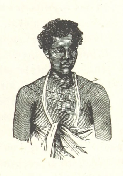 An illustration from Dernier Journal du docteur David Livingstone relatant des explorations et découvertes de 1866 à 1873, suivi du récit de ses derniers moments rédigé d'après le rapport de ... Chouma et Souzi par H. Waller. ... Ouvrage traduit de l'anglais ... par Mme. H. Loreau et contenant 60 gravures et 4 cartes, 1876, leaf 157