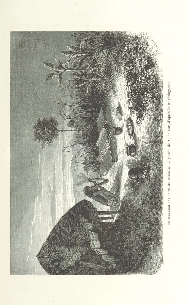 An illustration from Explorations du Zambèse et de ses affluents ... Ouvrage traduit de l'Anglais ... par Mme H. Loreau, contenant 47 gravures et 4 cartes, 1866, leaf 147