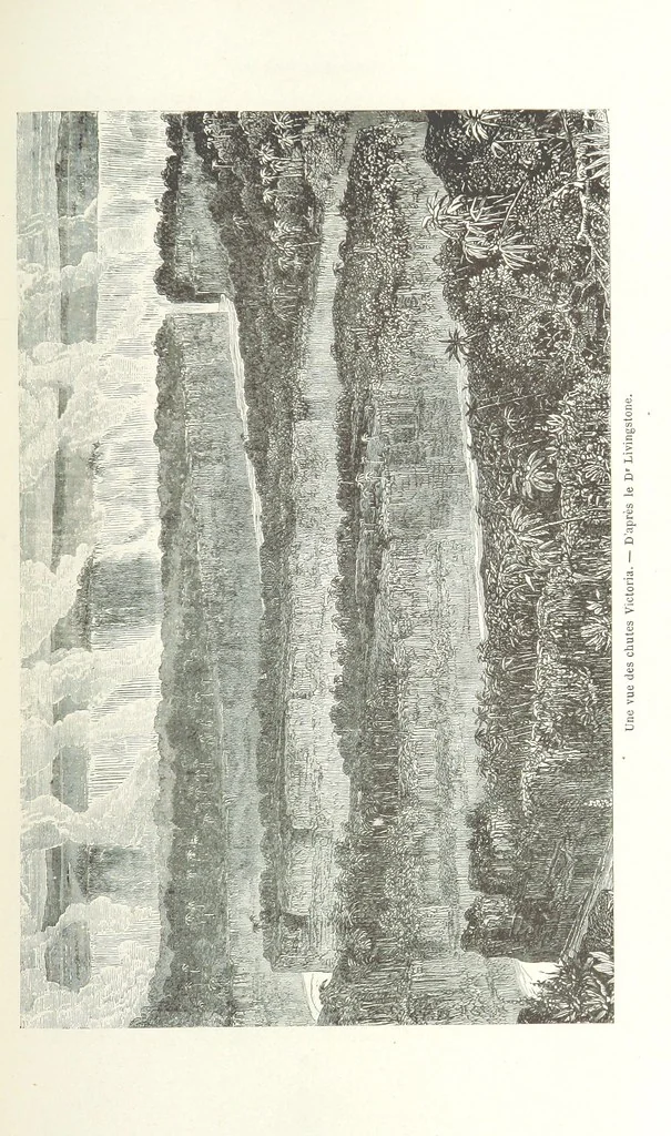 An illustration from Explorations du Zambèse et de ses affluents ... Ouvrage traduit de l'Anglais ... par Mme H. Loreau, contenant 47 gravures et 4 cartes, 1866, leaf 283