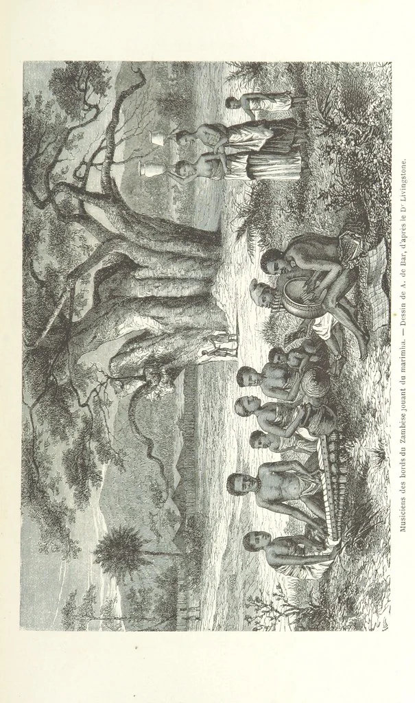 An illustration from Explorations du Zambèse et de ses affluents ... Ouvrage traduit de l'Anglais ... par Mme H. Loreau, contenant 47 gravures et 4 cartes, 1866, leaf 93