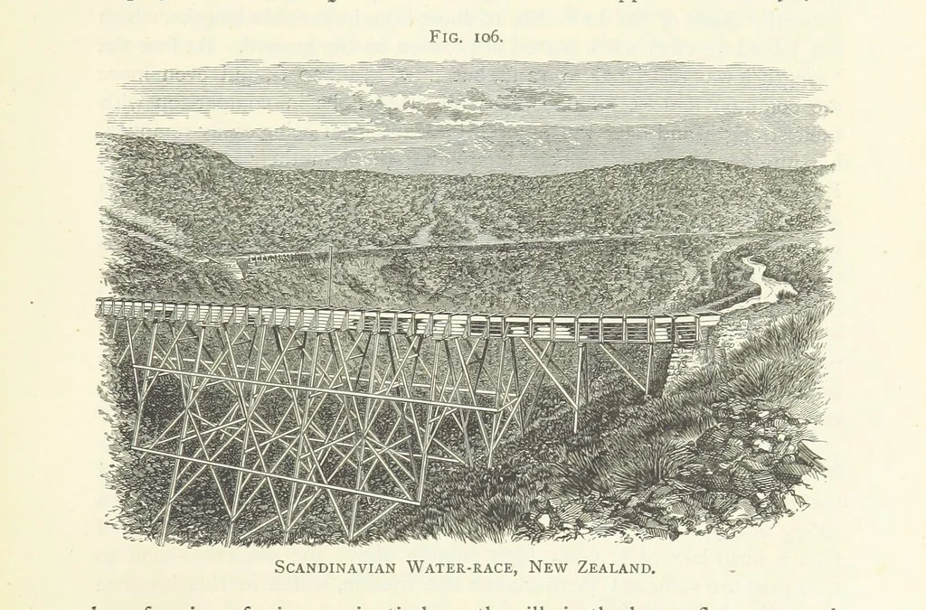 An illustration from Gold: its occurrence and extraction. Embracing the geographical and geological distribution ... of gold-bearing rocks; ... a bibliography of the subject; and a glossary of English and foreign technical terms ... With ... maps, etc, 1882, leaf 1017
