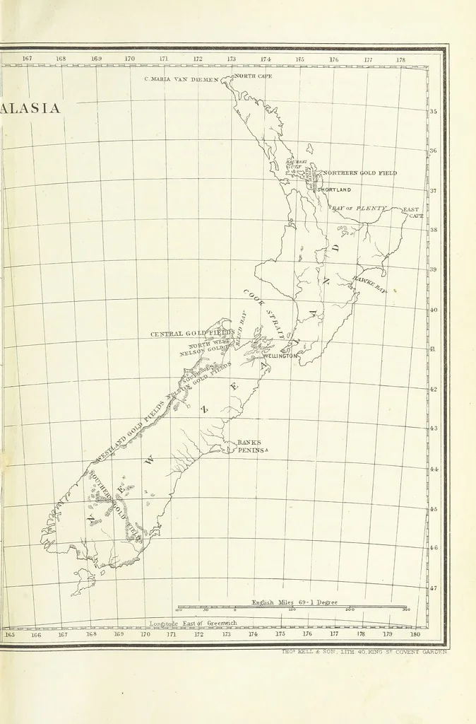 An illustration from Gold: its occurrence and extraction. Embracing the geographical and geological distribution ... of gold-bearing rocks; ... a bibliography of the subject; and a glossary of English and foreign technical terms ... With ... maps, etc, 1882, leaf 525