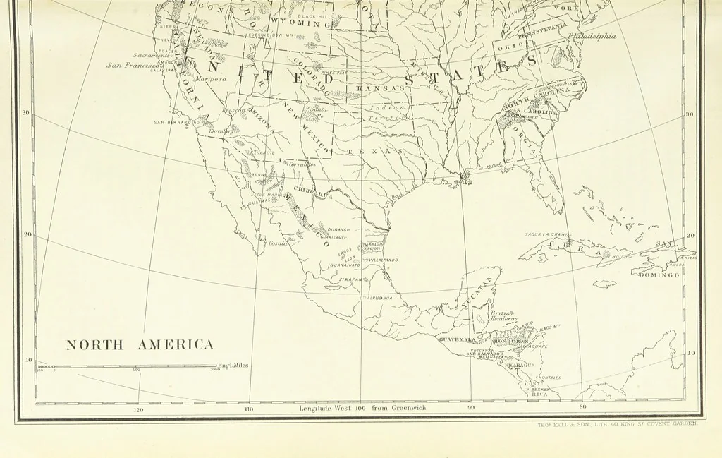 An illustration from Gold: its occurrence and extraction. Embracing the geographical and geological distribution ... of gold-bearing rocks; ... a bibliography of the subject; and a glossary of English and foreign technical terms ... With ... maps, etc, 1882, leaf 73