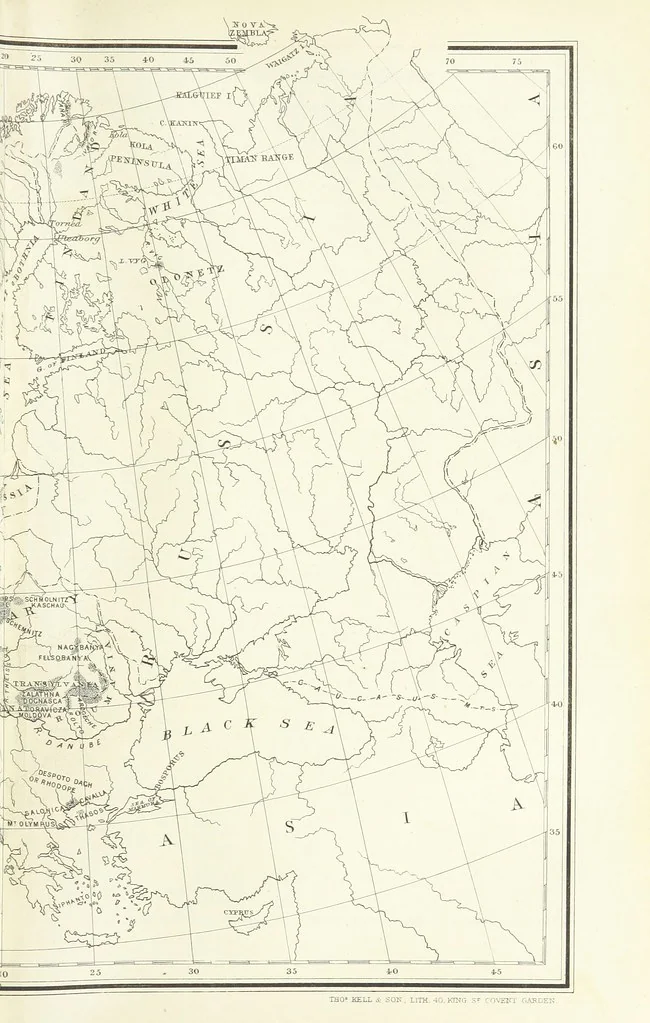 An illustration from Gold: its occurrence and extraction. Embracing the geographical and geological distribution ... of gold-bearing rocks; ... a bibliography of the subject; and a glossary of English and foreign technical terms ... With ... maps, etc, 1882, leaf 751
