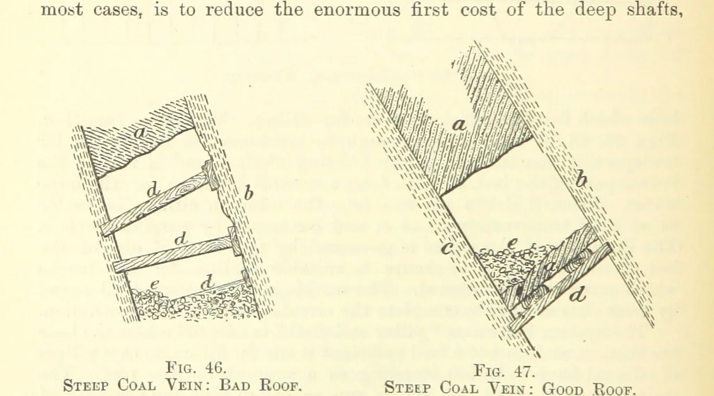 An illustration from Economic Mining. A practical handbook for the miner, the metallurgist, and the merchant, 1895, leaf 122