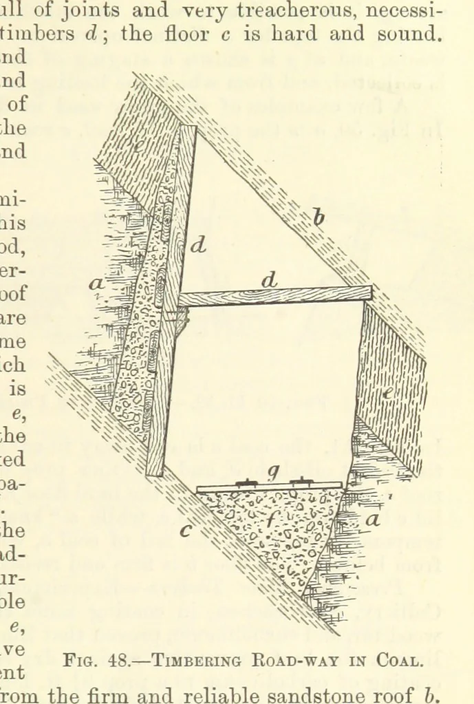 An illustration from Economic Mining. A practical handbook for the miner, the metallurgist, and the merchant, 1895, leaf 123