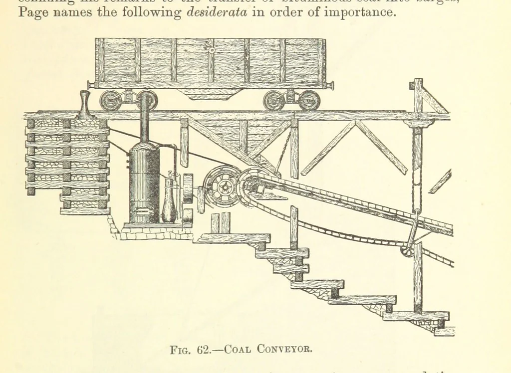 An illustration from Economic Mining. A practical handbook for the miner, the metallurgist, and the merchant, 1895, leaf 135