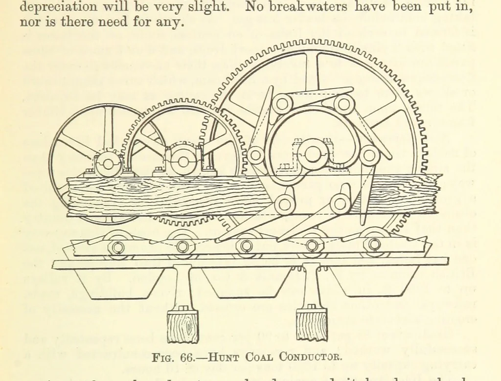 An illustration from Economic Mining. A practical handbook for the miner, the metallurgist, and the merchant, 1895, leaf 139