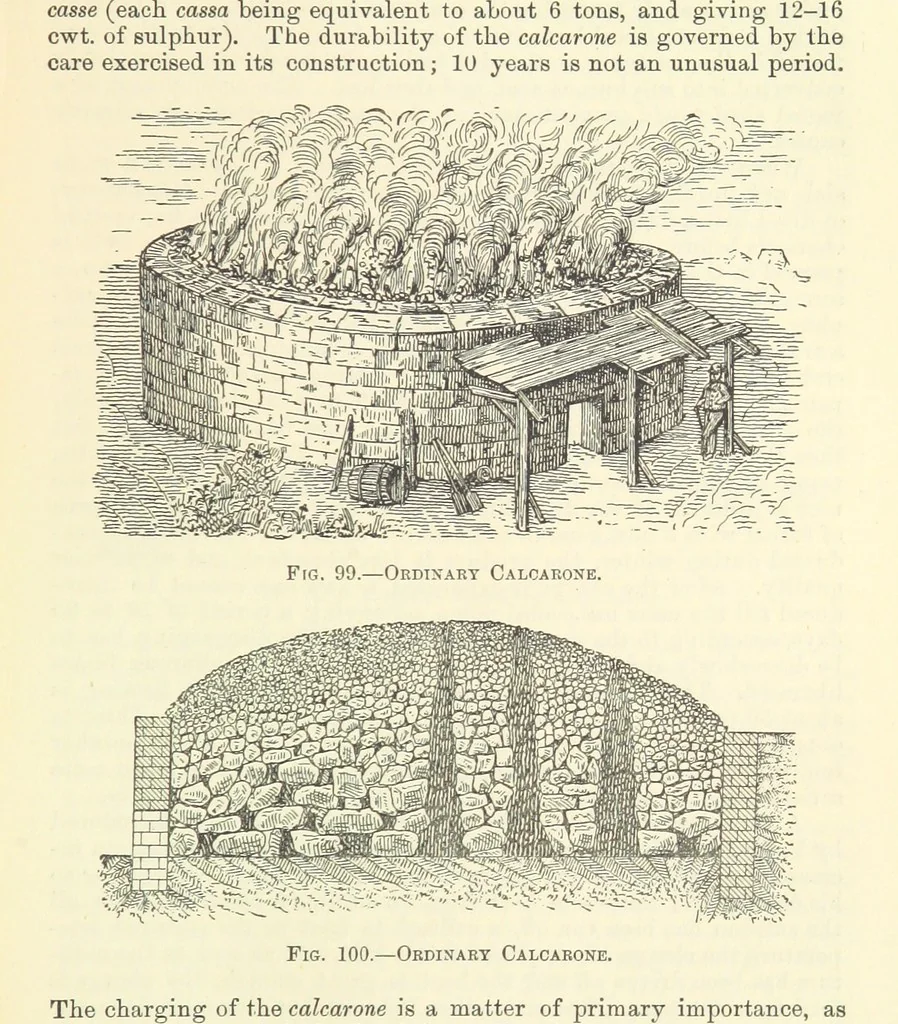 An illustration from Economic Mining. A practical handbook for the miner, the metallurgist, and the merchant, 1895, leaf 399