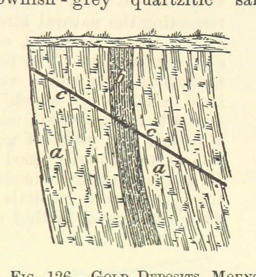 An illustration from Economic Mining. A practical handbook for the miner, the metallurgist, and the merchant, 1895, leaf 491