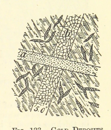 An illustration from Economic Mining. A practical handbook for the miner, the metallurgist, and the merchant, 1895, leaf 493