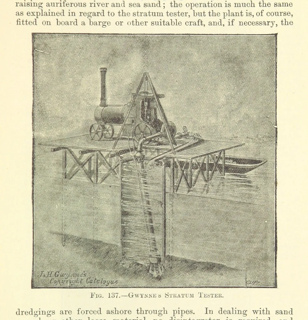 An illustration from Economic Mining. A practical handbook for the miner, the metallurgist, and the merchant, 1895, leaf 503