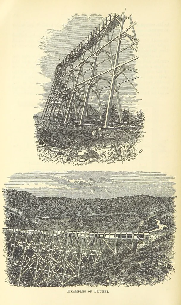 An illustration from Economic Mining. A practical handbook for the miner, the metallurgist, and the merchant, 1895, leaf 64