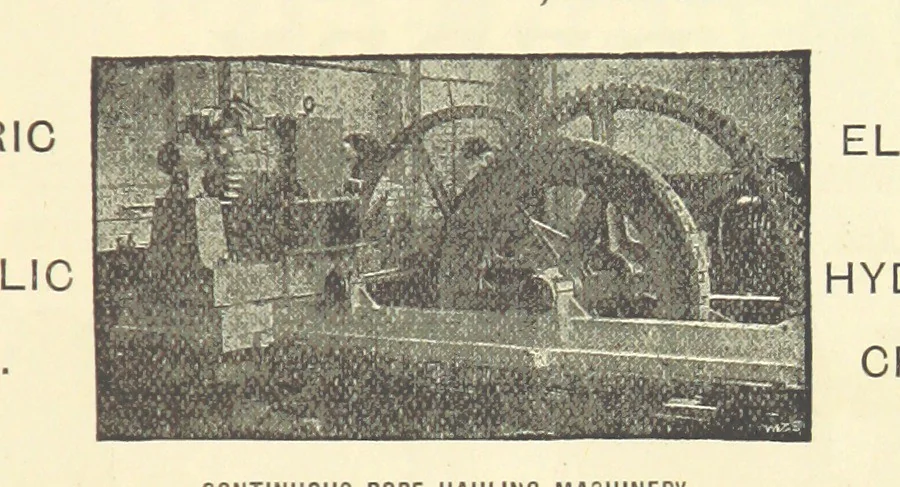 An illustration from Economic Mining. A practical handbook for the miner, the metallurgist, and the merchant, 1895, leaf 693