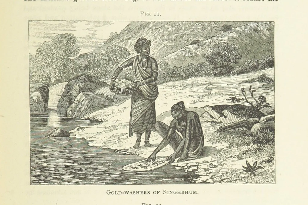 An illustration from Practical Gold-Mining: a comprehensive treatise on ... gold-bearing gravels, rocks and ores, and the methods by which the gold is extracted ... With ... plates, etc. [With a bibliography, 1889, leaf 191