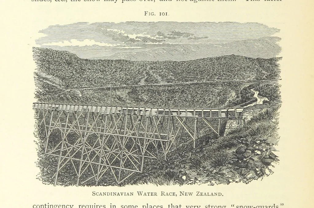An illustration from Practical Gold-Mining: a comprehensive treatise on ... gold-bearing gravels, rocks and ores, and the methods by which the gold is extracted ... With ... plates, etc. [With a bibliography, 1889, leaf 360