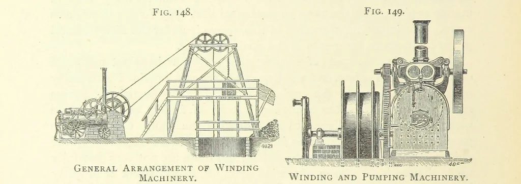 An illustration from Practical Gold-Mining: a comprehensive treatise on ... gold-bearing gravels, rocks and ores, and the methods by which the gold is extracted ... With ... plates, etc. [With a bibliography, 1889, leaf 470