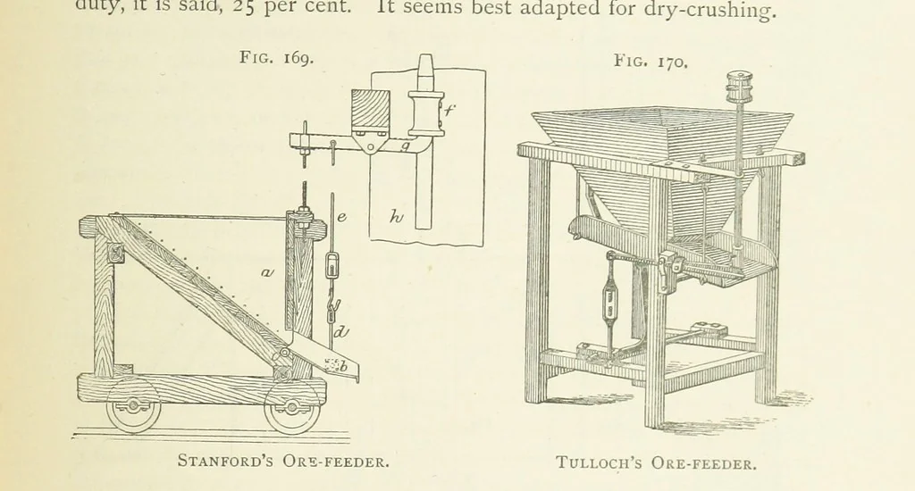 An illustration from Practical Gold-Mining: a comprehensive treatise on ... gold-bearing gravels, rocks and ores, and the methods by which the gold is extracted ... With ... plates, etc. [With a bibliography, 1889, leaf 491