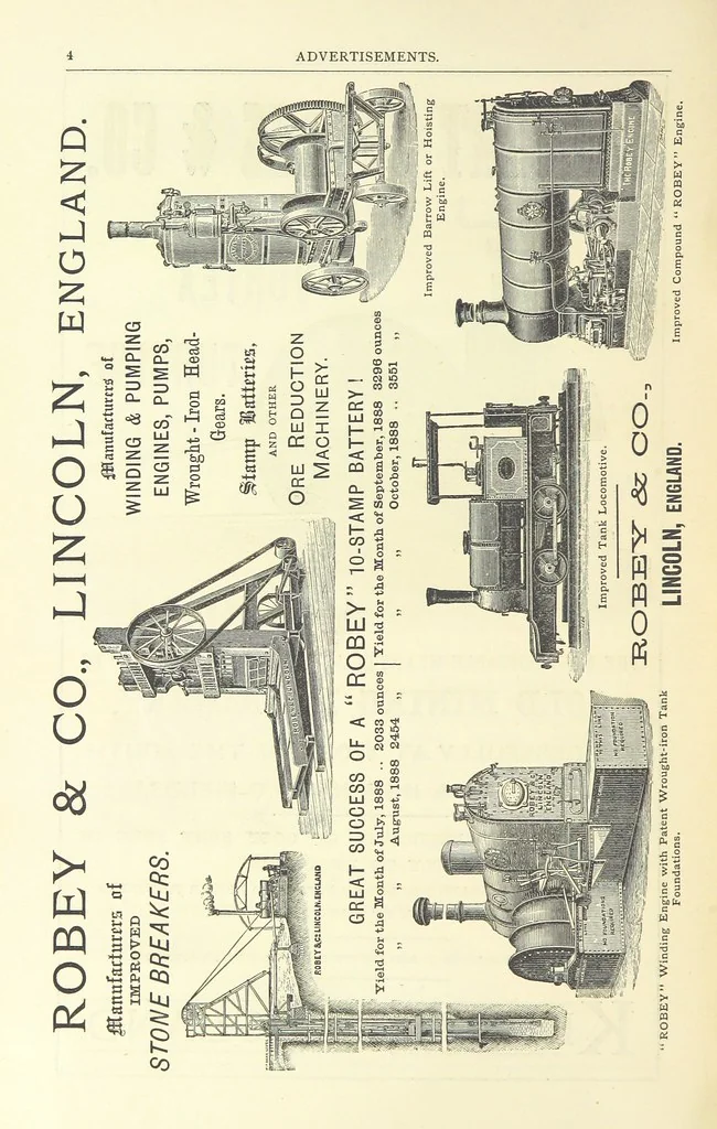 An illustration from Practical Gold-Mining: a comprehensive treatise on ... gold-bearing gravels, rocks and ores, and the methods by which the gold is extracted ... With ... plates, etc. [With a bibliography, 1889, leaf 840