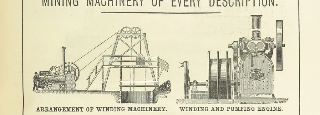 An illustration from Practical Gold-Mining: a comprehensive treatise on ... gold-bearing gravels, rocks and ores, and the methods by which the gold is extracted ... With ... plates, etc. [With a bibliography, 1889, leaf 843
