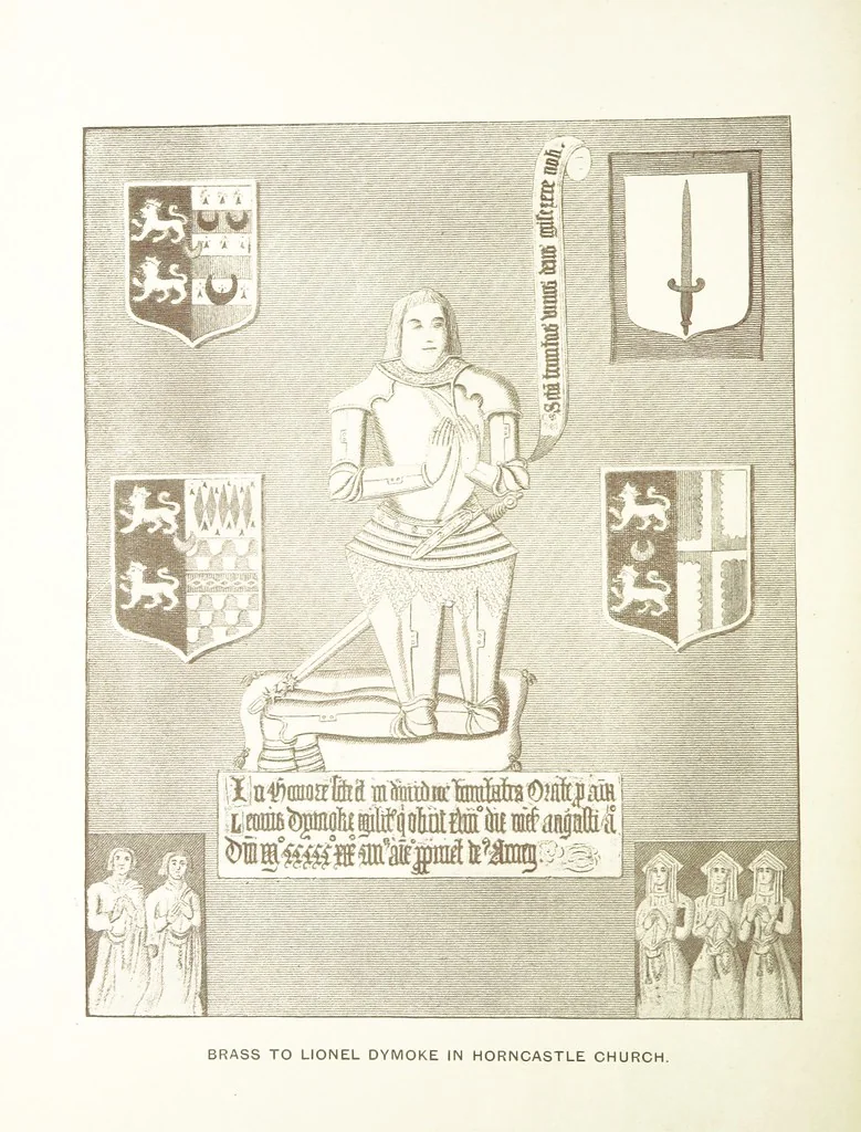 An illustration from Scrivelsby, the home of the Champions [i.e. the Dymokes, hereditary King's Champions]. With some account of the Marmion and Dymoke families. Illustrated, 1893, leaf 90