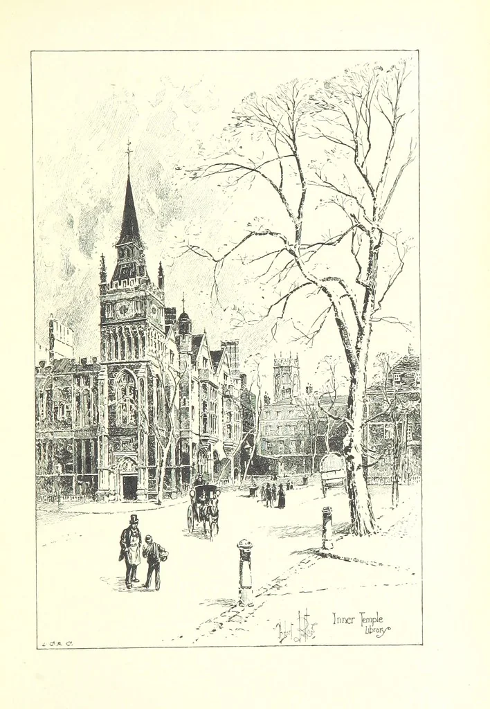 An illustration from The Inns of Court and Chancery ... New edition, 1895, leaf 103
