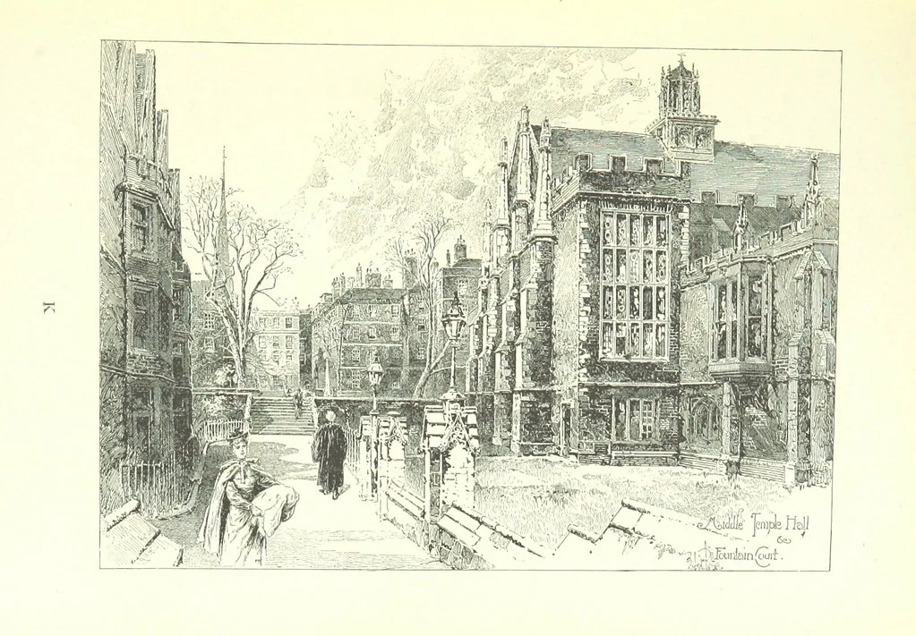 An illustration from The Inns of Court and Chancery ... New edition, 1895, leaf 147