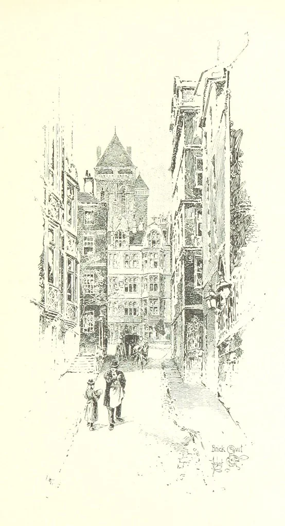 An illustration from The Inns of Court and Chancery ... New edition, 1895, leaf 155