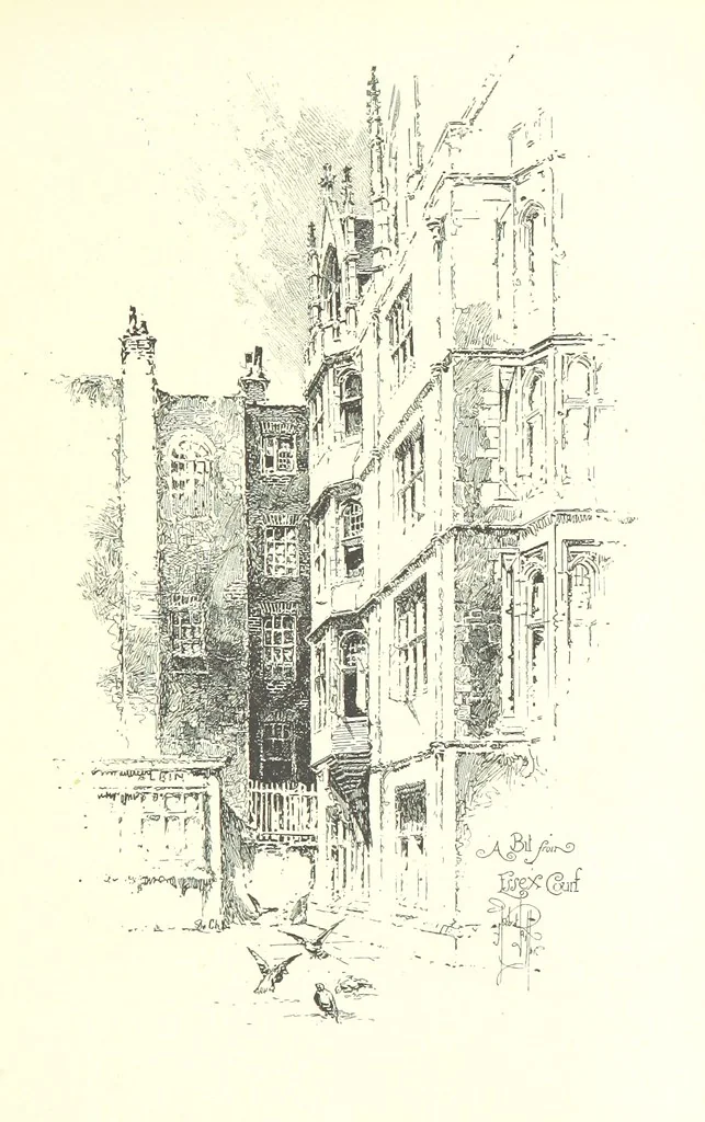 An illustration from The Inns of Court and Chancery ... New edition, 1895, leaf 159