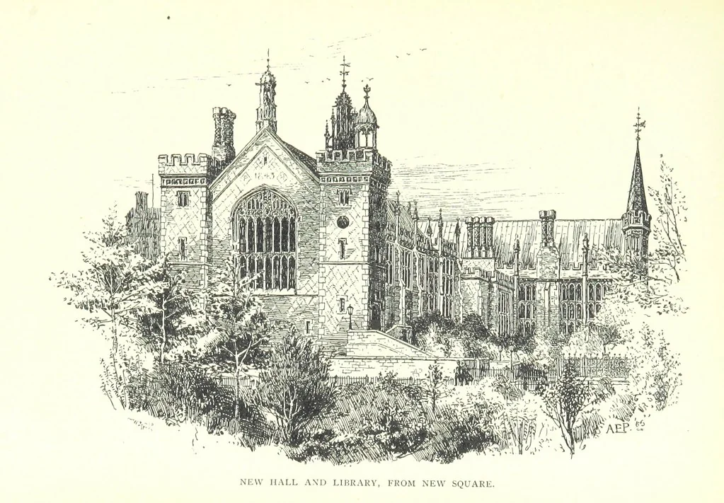 An illustration from The Inns of Court and Chancery ... New edition, 1895, leaf 201