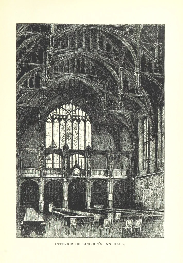 An illustration from The Inns of Court and Chancery ... New edition, 1895, leaf 209