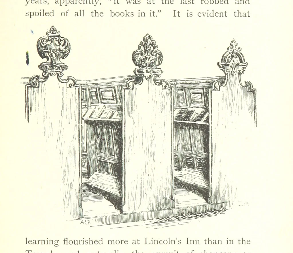 An illustration from The Inns of Court and Chancery ... New edition, 1895, leaf 211