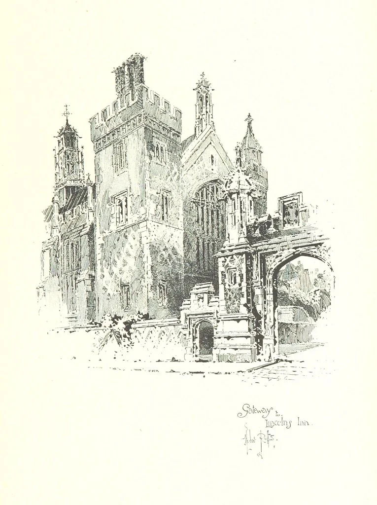 An illustration from The Inns of Court and Chancery ... New edition, 1895, leaf 239