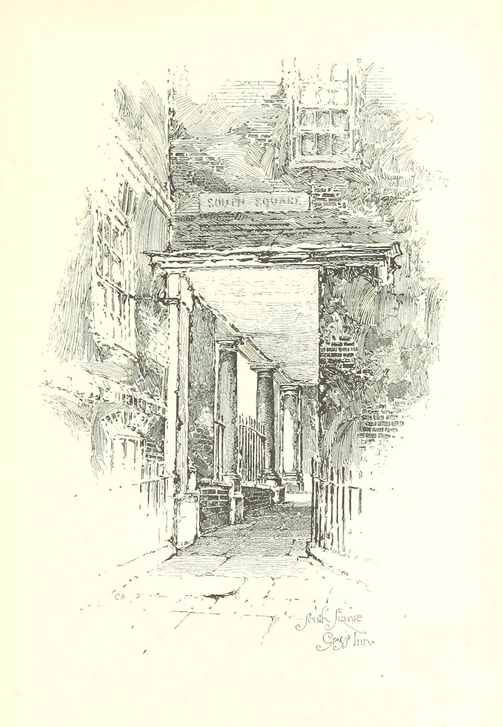 An illustration from The Inns of Court and Chancery ... New edition, 1895, leaf 257