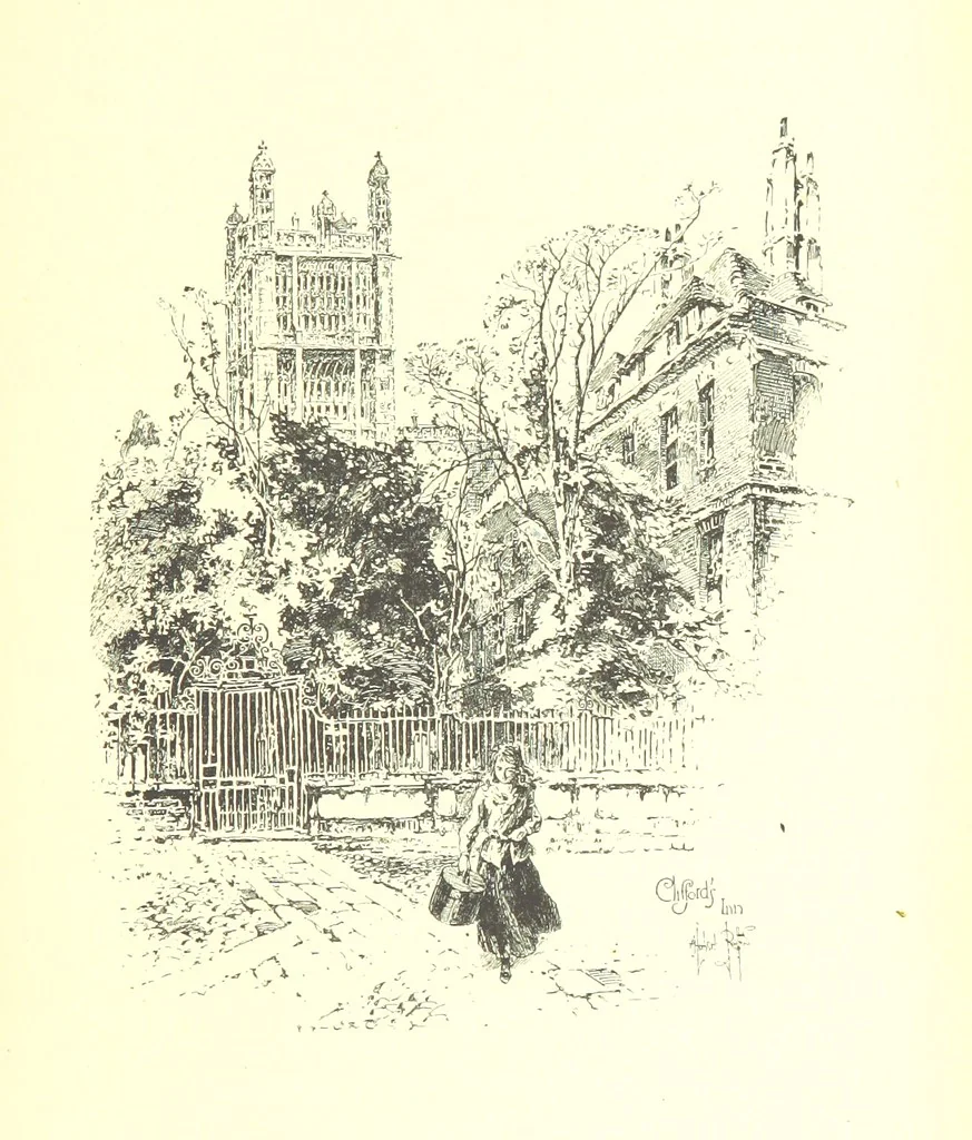 An illustration from The Inns of Court and Chancery ... New edition, 1895, leaf 289