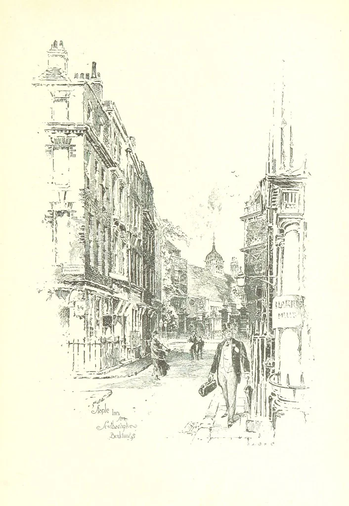 An illustration from The Inns of Court and Chancery ... New edition, 1895, leaf 299