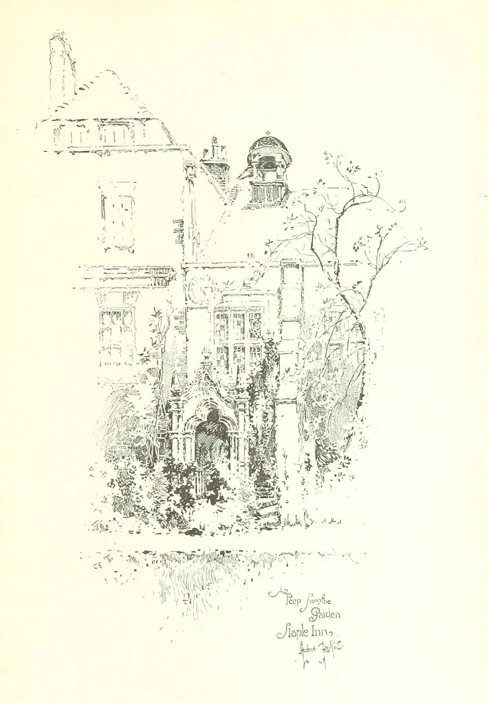 An illustration from The Inns of Court and Chancery ... New edition, 1895, leaf 303