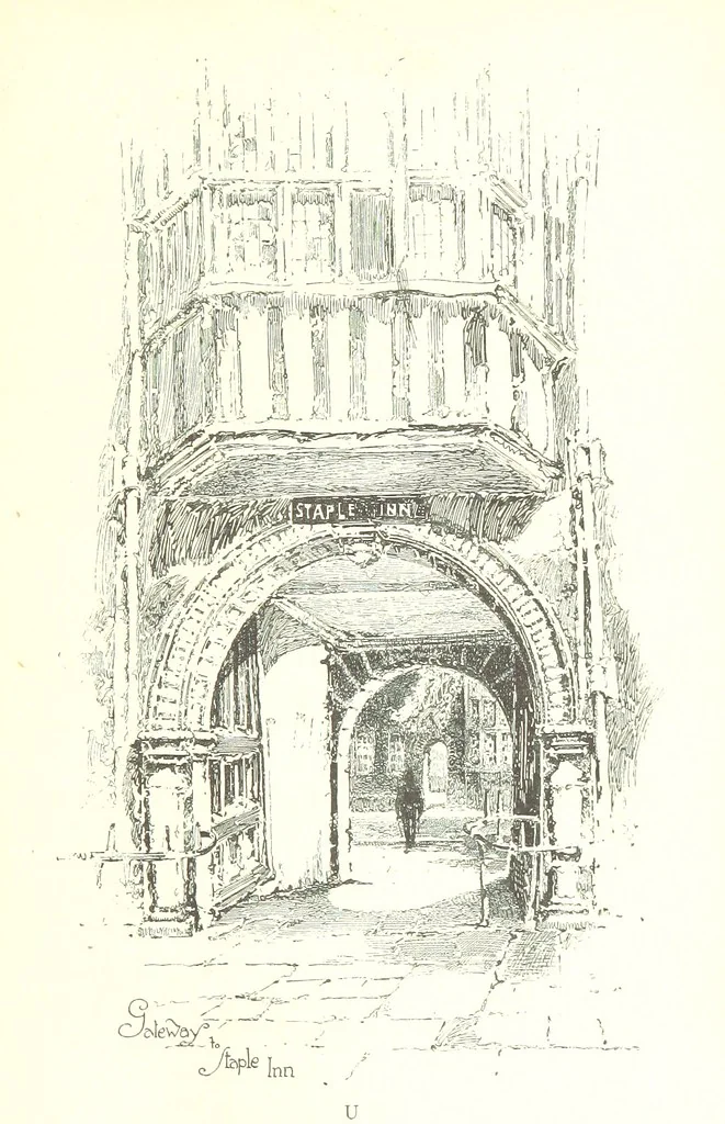An illustration from The Inns of Court and Chancery ... New edition, 1895, leaf 307