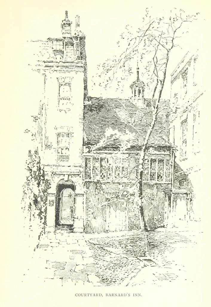 An illustration from The Inns of Court and Chancery ... New edition, 1895, leaf 313