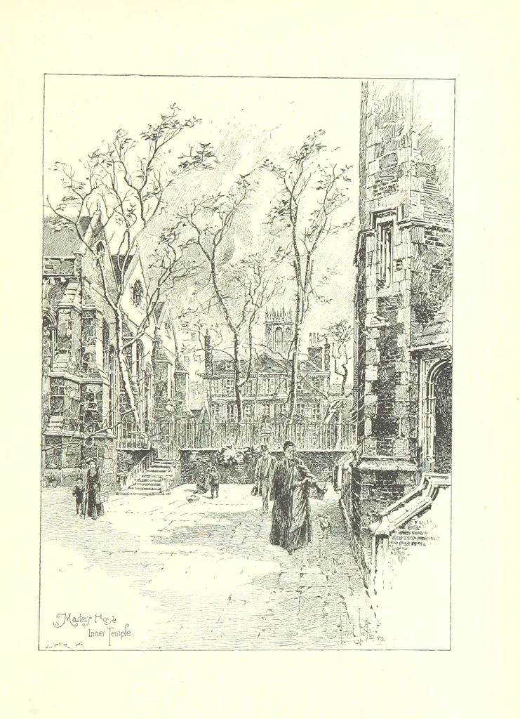 An illustration from The Inns of Court and Chancery ... New edition, 1895, leaf 77