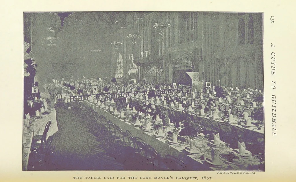 An illustration from A Guide to the Guildhall of the City of London. Together with a short account of its historic associations, and the municipal work carried on therein ... Compiled by John James Baddeley, 1898, leaf 146